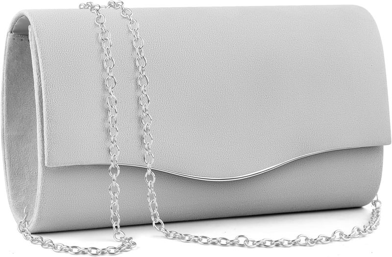 TINDTOP Clutch Purses for Women, Formal Evening Bags Suede Shoulder Envelope Party Handbags Wedding Cocktail Prom Clutches - Image 1